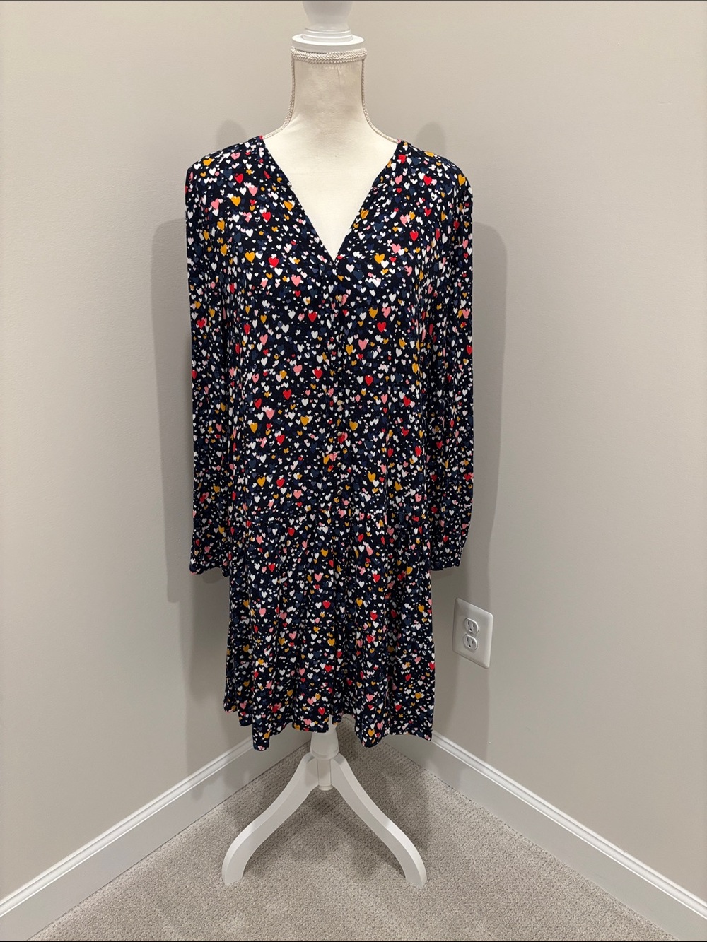Long sleeve heart dress from Loft